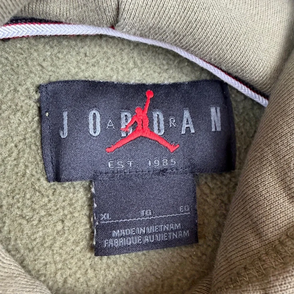 Nike Air Jordan Flight Collection Hoodie Olive Green Michael Jordan‎ Take Flight